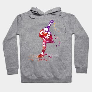 Baseball Pitcher in follow through movement or phase - 04 Hoodie